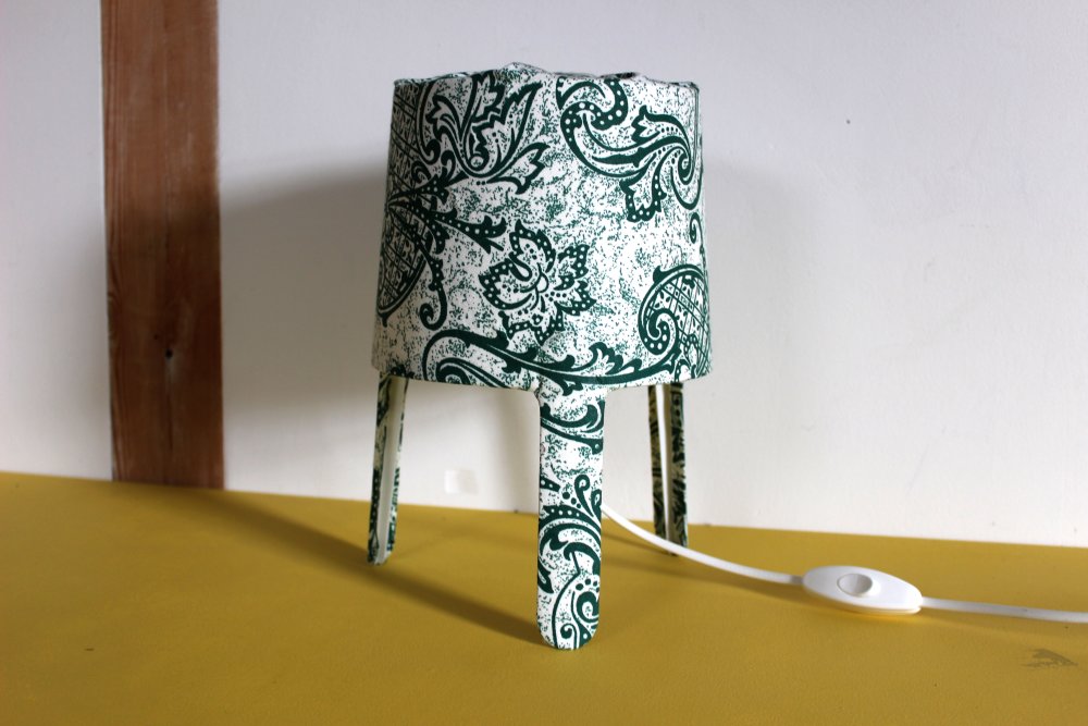 Lampe upcyclée idées vertes