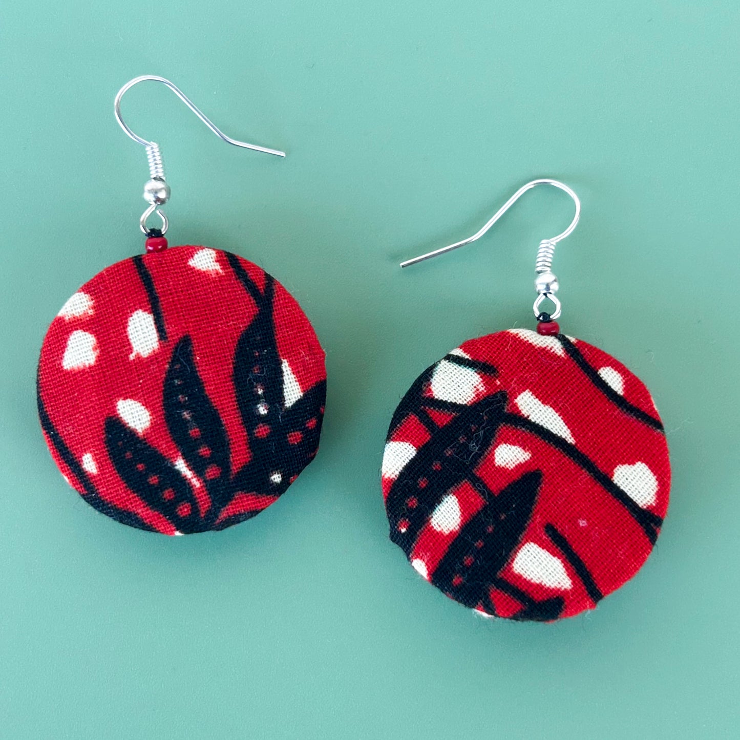 Boucles d'oreilles wax "flamboyant"