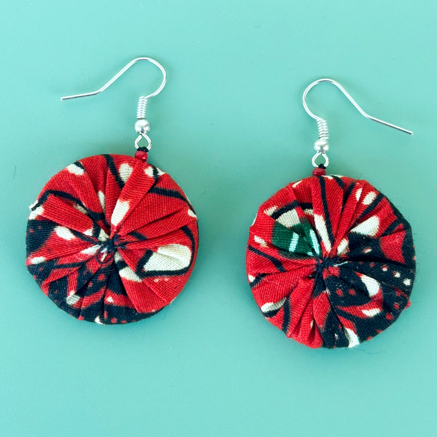 Boucles d'oreilles wax "flamboyant"