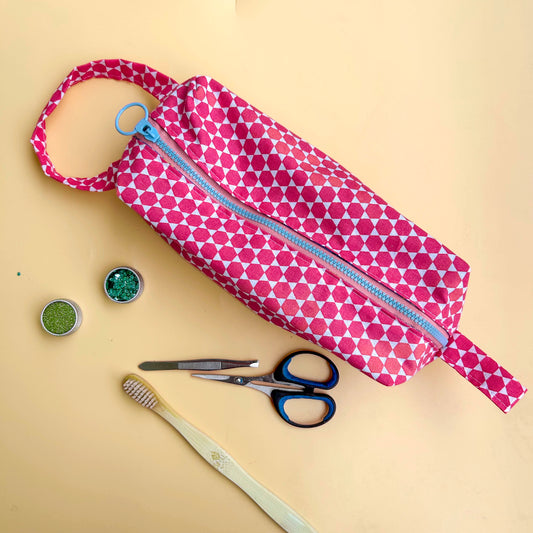 Trousse "roses octogones"