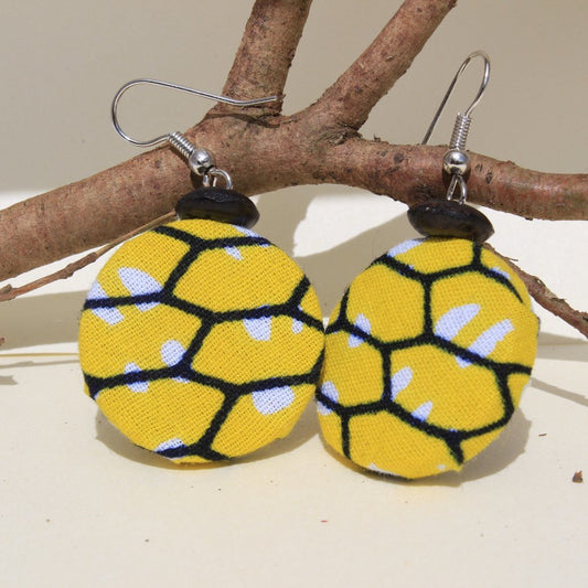 Boucles d'oreilles "ruche wax"