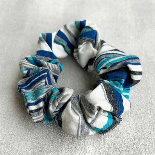 Chouchou aux nuances de bleus