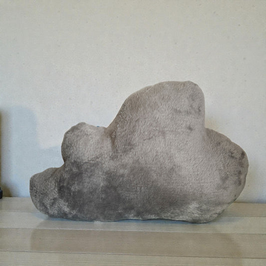 Coussin doux nuage "chouette  hiver"
