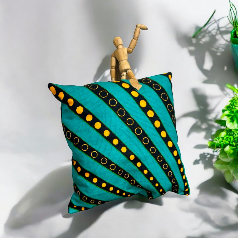 Petit coussin de voyage wax rayons de soleil