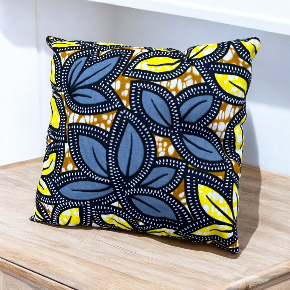 Petit coussin de voyage wax fleuri